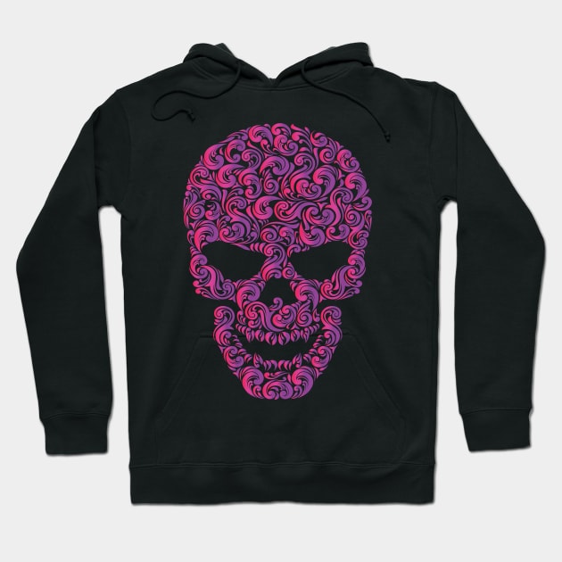 Skull Ornament Hoodie by Velvet Love Design 